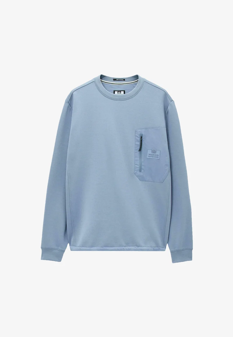Weekend Offender Sweatshirt Blue 1 Weekend Offender Tapered Jeans